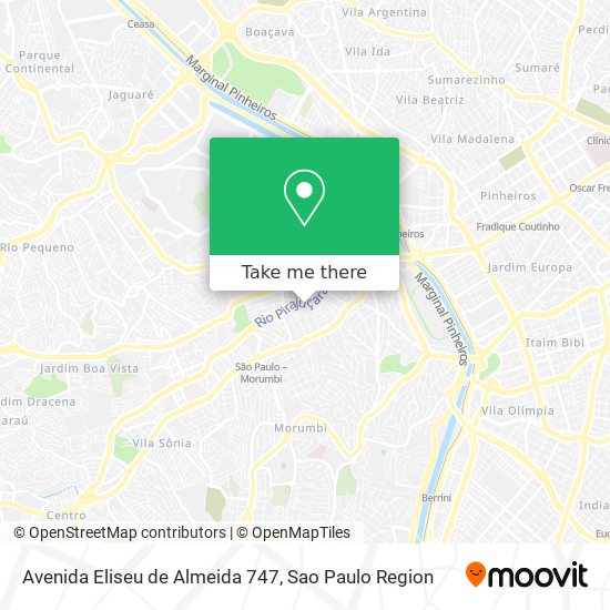Avenida Eliseu de Almeida 747 map
