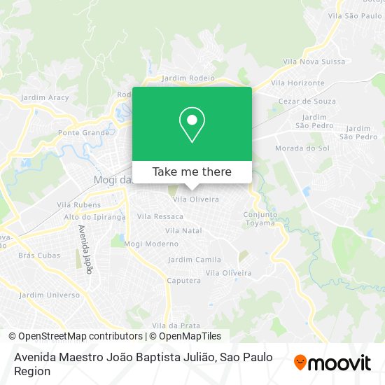 Mapa Avenida Maestro João Baptista Julião