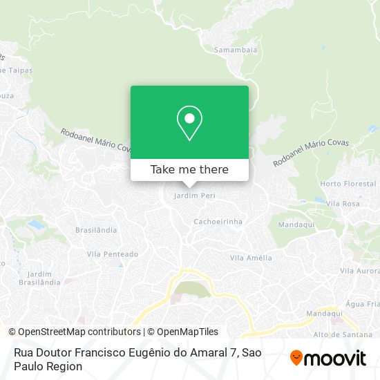Mapa Rua Doutor Francisco Eugênio do Amaral 7