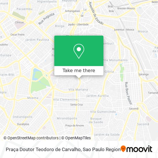 Praça Doutor Teodoro de Carvalho map