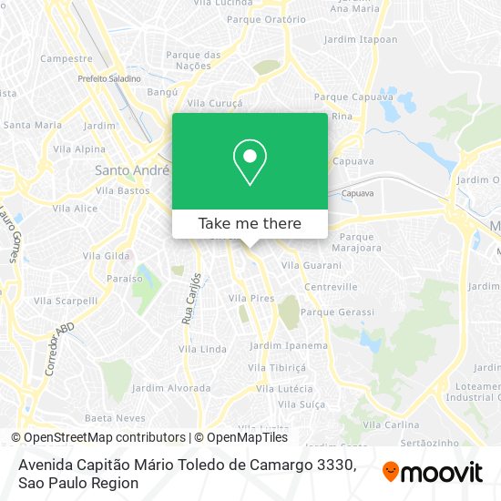 Mapa Avenida Capitão Mário Toledo de Camargo 3330