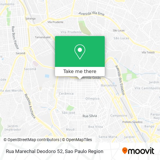 Mapa Rua Marechal Deodoro 52