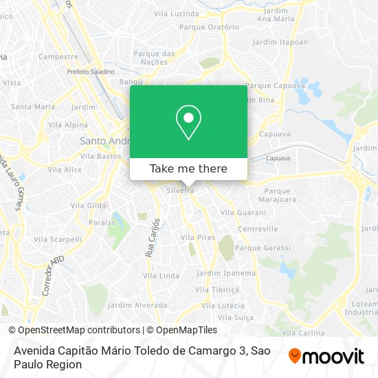 Mapa Avenida Capitão Mário Toledo de Camargo 3