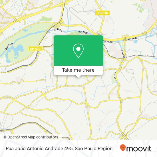 Mapa Rua João Antônio Andrade 495