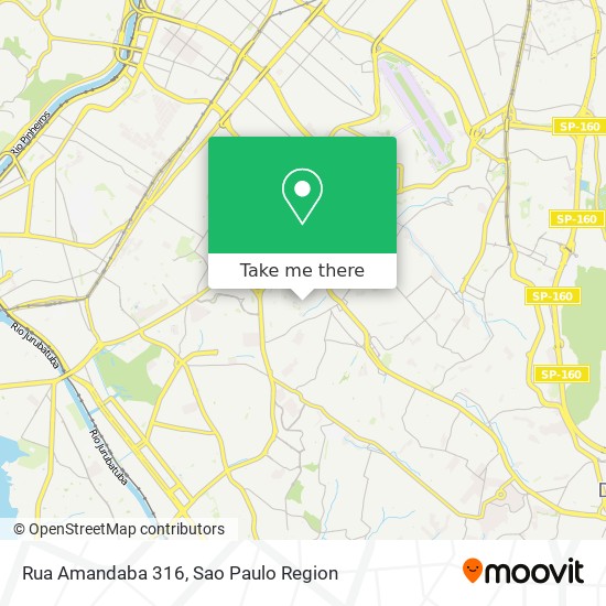 Rua Amandaba 316 map