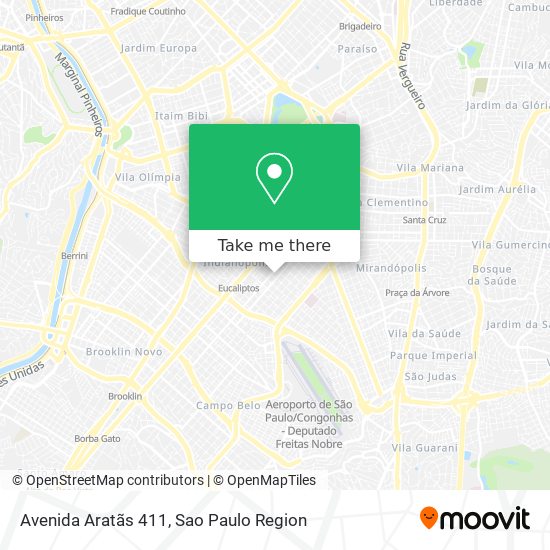 Mapa Avenida Aratãs 411