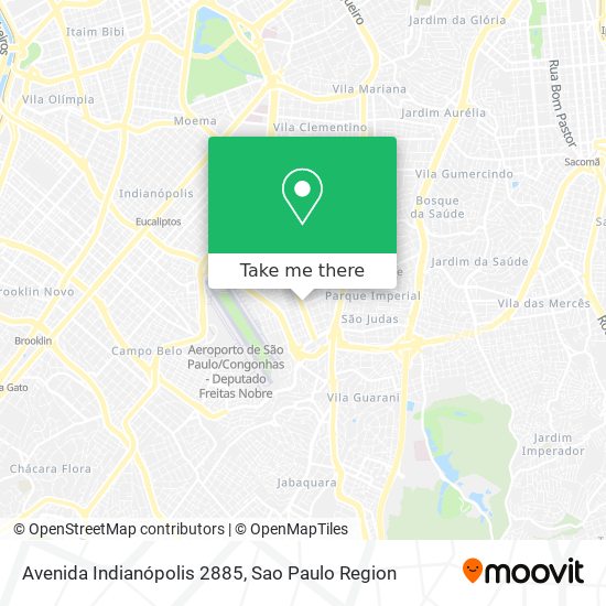 Mapa Avenida Indianópolis 2885