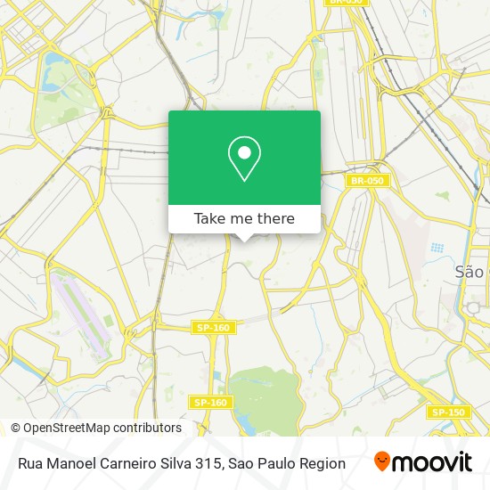 Mapa Rua Manoel Carneiro Silva 315