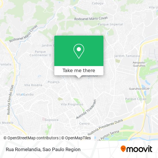 Rua Romelandia map