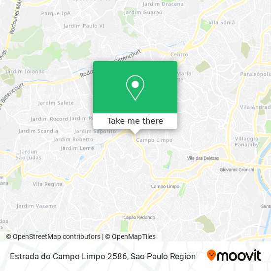 Mapa Estrada do Campo Limpo 2586