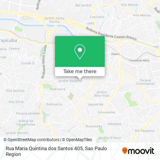 Rua Maria Quintina dos Santos 405 map