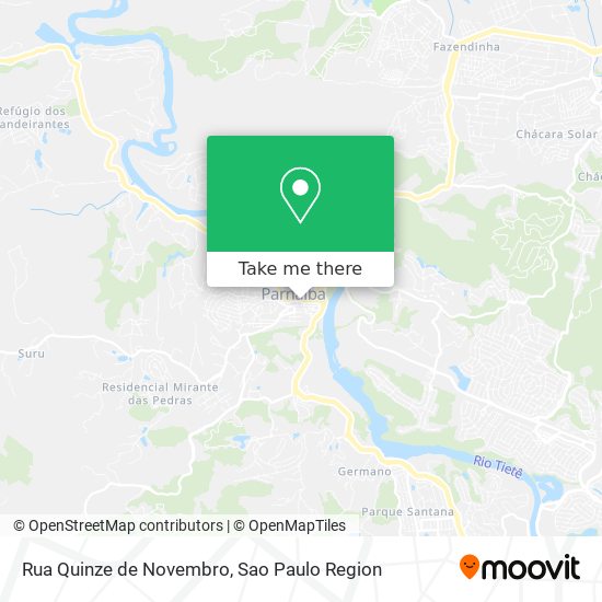 Mapa Rua Quinze de Novembro