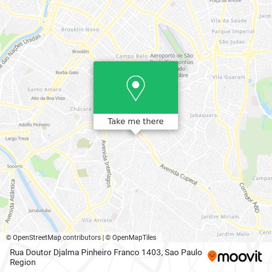 Rua Doutor Djalma Pinheiro Franco 1403 map