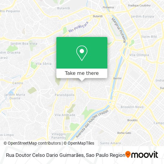 Mapa Rua Doutor Celso Dario Guimarães