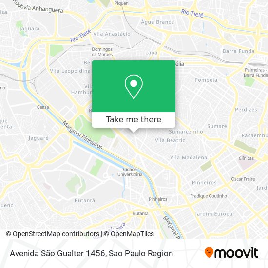 Mapa Avenida São Gualter 1456