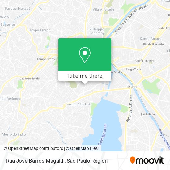 Rua José Barros Magaldi map