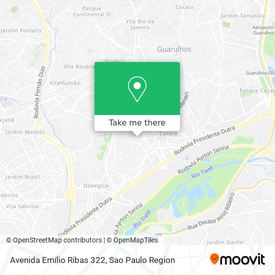 Mapa Avenida Emílio Ribas 322