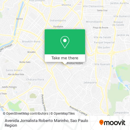 Avenida Jornalista Roberto Marinho map