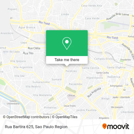Rua Bartira 625 map