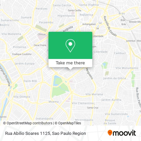 Rua Abílio Soares 1125 map