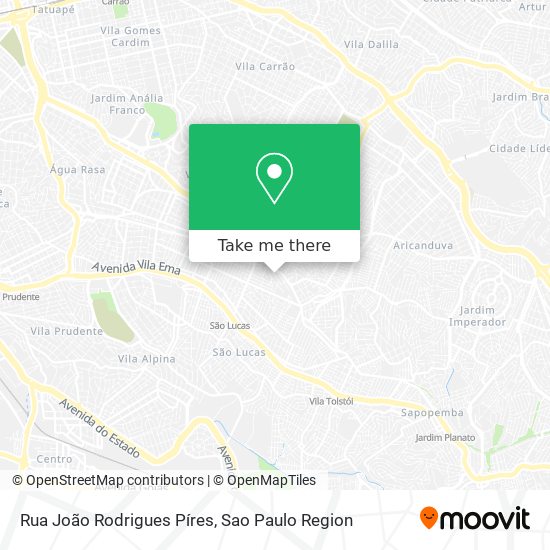 Mapa Rua João Rodrigues Píres