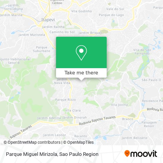 Mapa Parque Miguel Mirizola