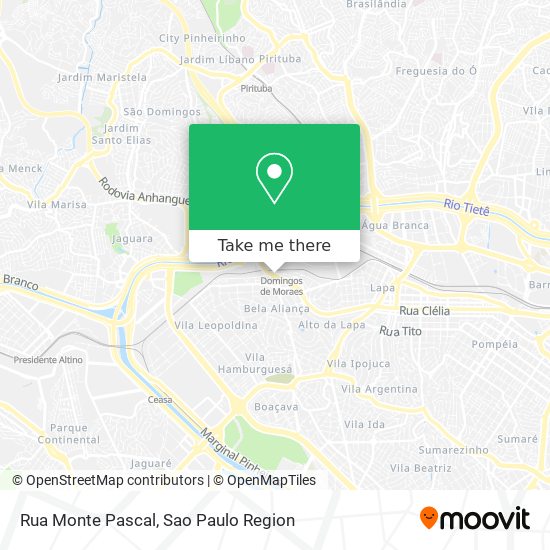 Mapa Rua Monte Pascal