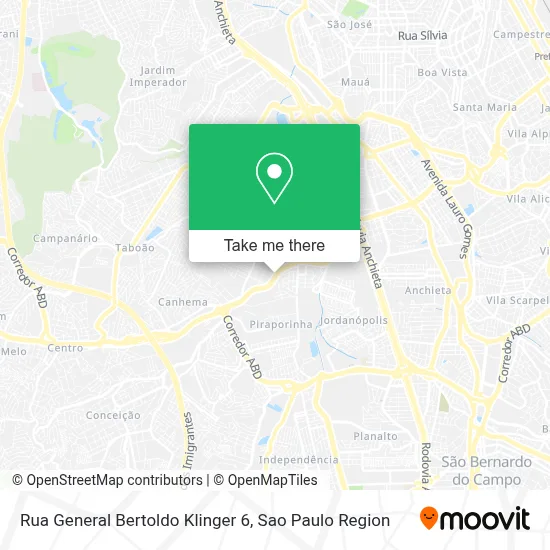 Rua General Bertoldo Klinger 6 map
