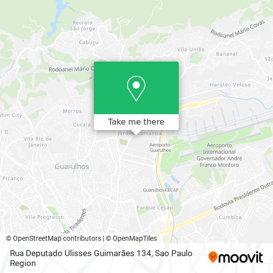 Rua Deputado Ulisses Guimarães 134 map