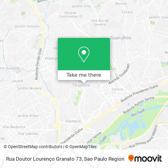 Rua Doutor Lourenço Granato 73 map