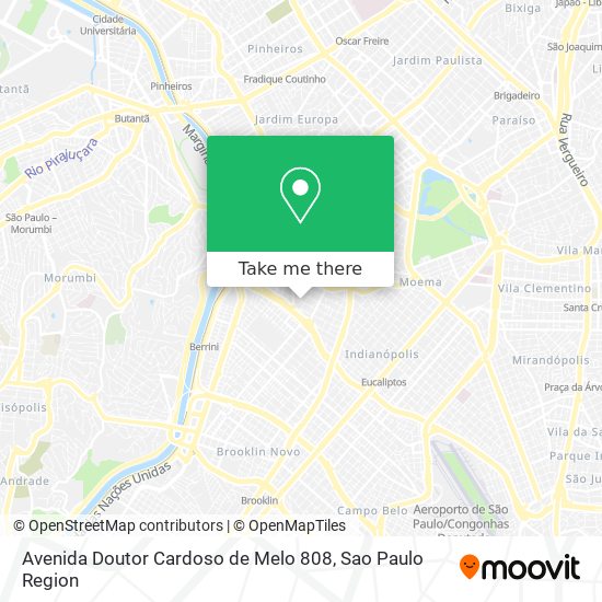 Mapa Avenida Doutor Cardoso de Melo 808