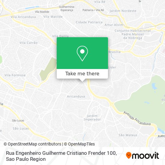 Rua Engenheiro Guilherme Cristiano Frender 100 map