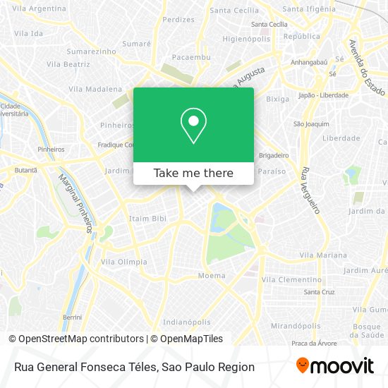 Rua General Fonseca Téles map