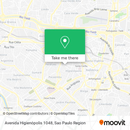 Avenida Higienópolis 1048 map
