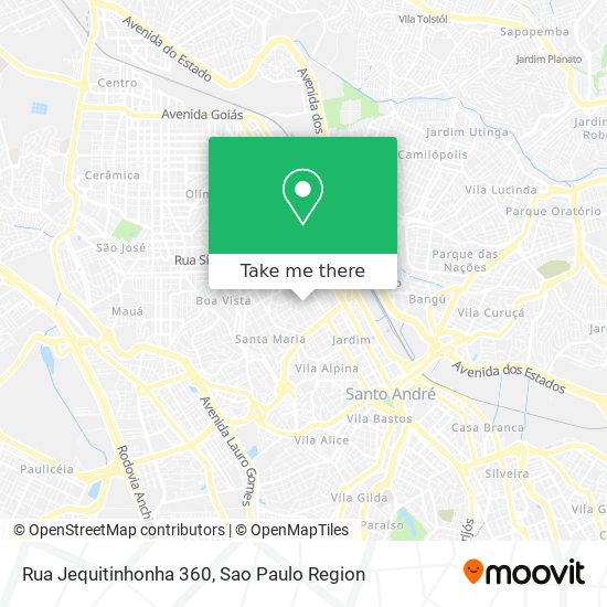 Rua Jequitinhonha 360 map