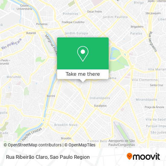 Mapa Rua Ribeirão Claro