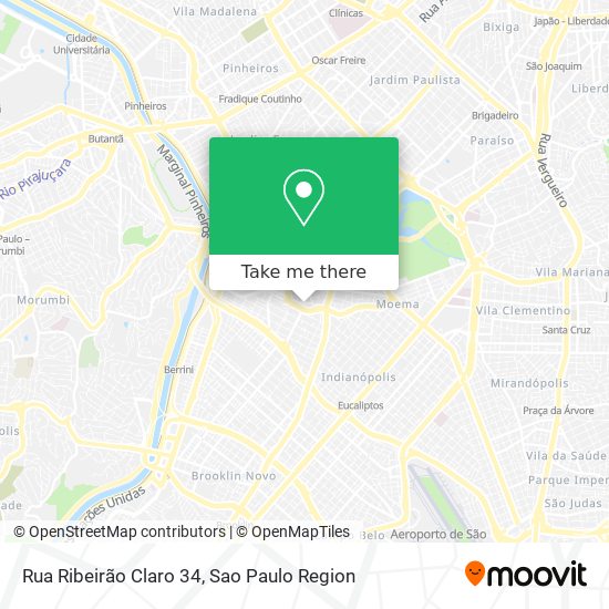Rua Ribeirão Claro 34 map