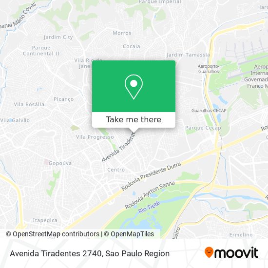 Mapa Avenida Tiradentes 2740