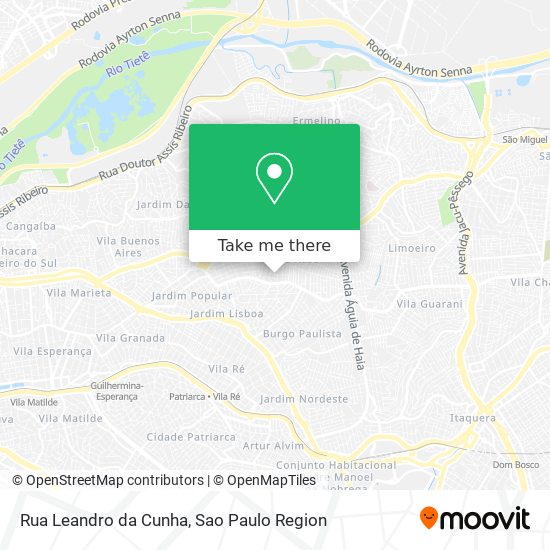 Mapa Rua Leandro da Cunha