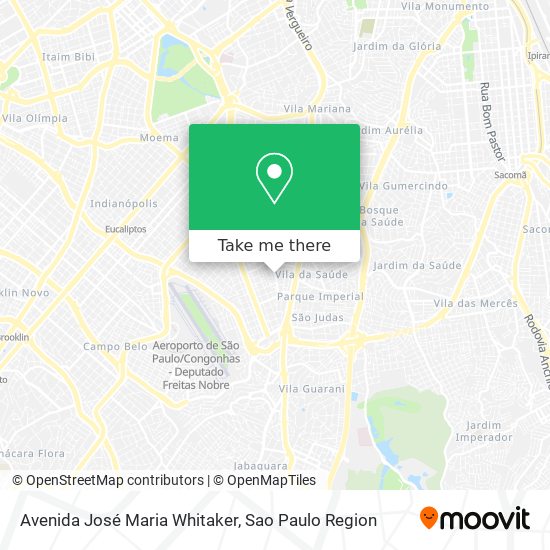 Mapa Avenida José Maria Whitaker