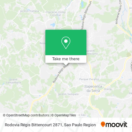 Rodovia Régis Bittencourt 2871 map