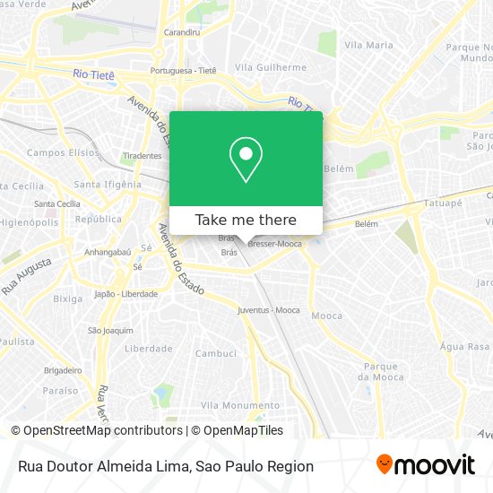 Mapa Rua Doutor Almeida Lima