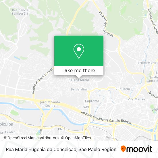 Rua Maria Eugênia da Conceição map