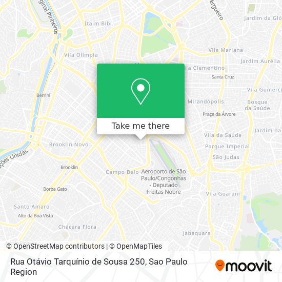 Rua Otávio Tarquínio de Sousa 250 map