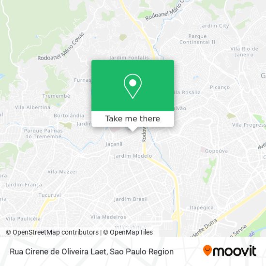 Mapa Rua Cirene de Oliveira Laet