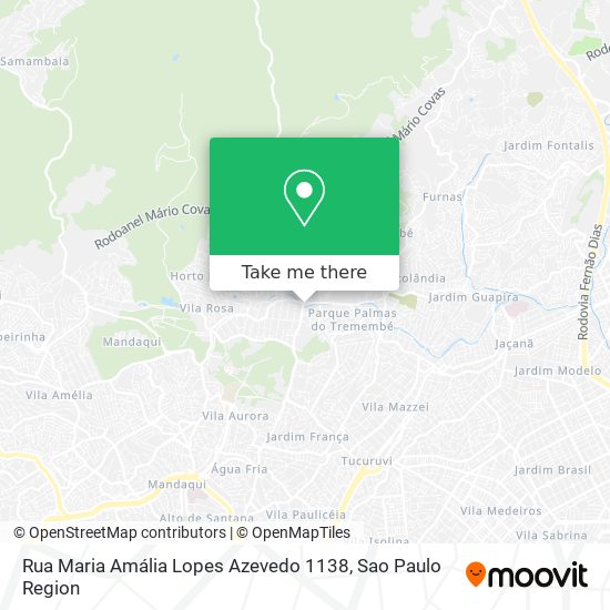 Mapa Rua Maria Amália Lopes Azevedo 1138