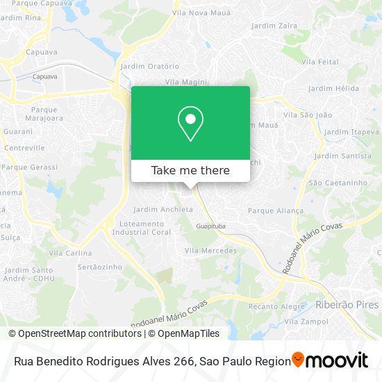 Mapa Rua Benedito Rodrigues Alves 266