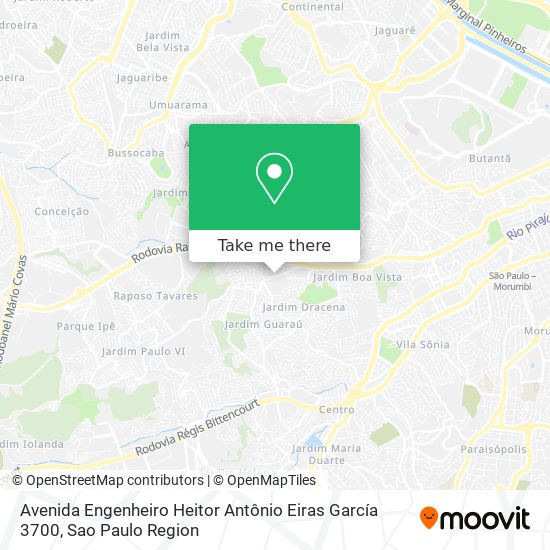 Mapa Avenida Engenheiro Heitor Antônio Eiras García 3700