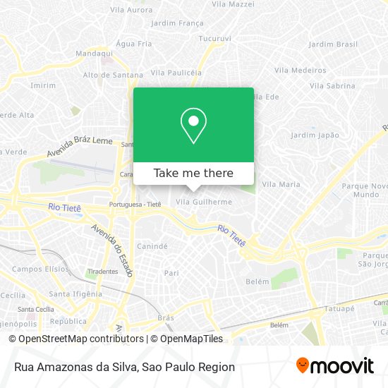 Rua Amazonas da Silva map