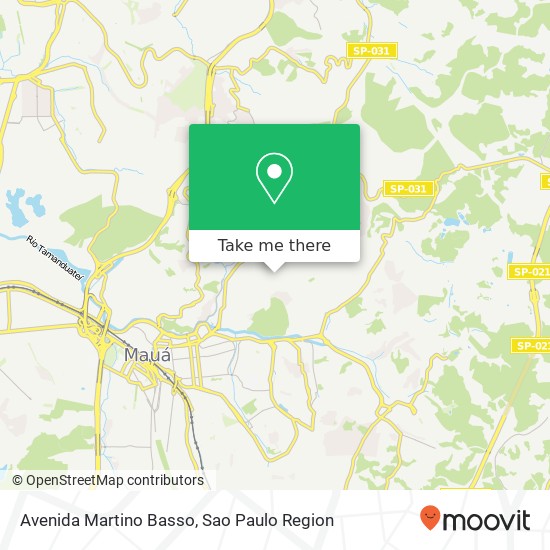 Mapa Avenida Martino Basso